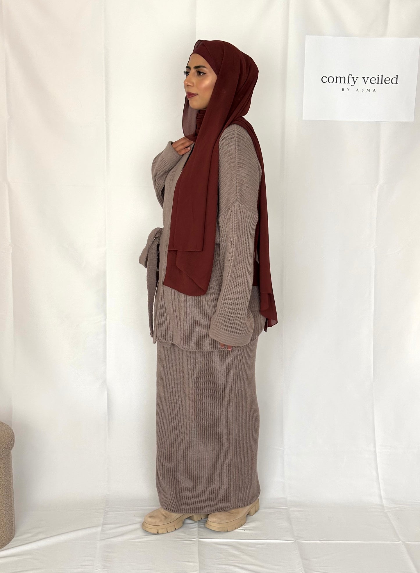 2 piece modest winter outfit Fango