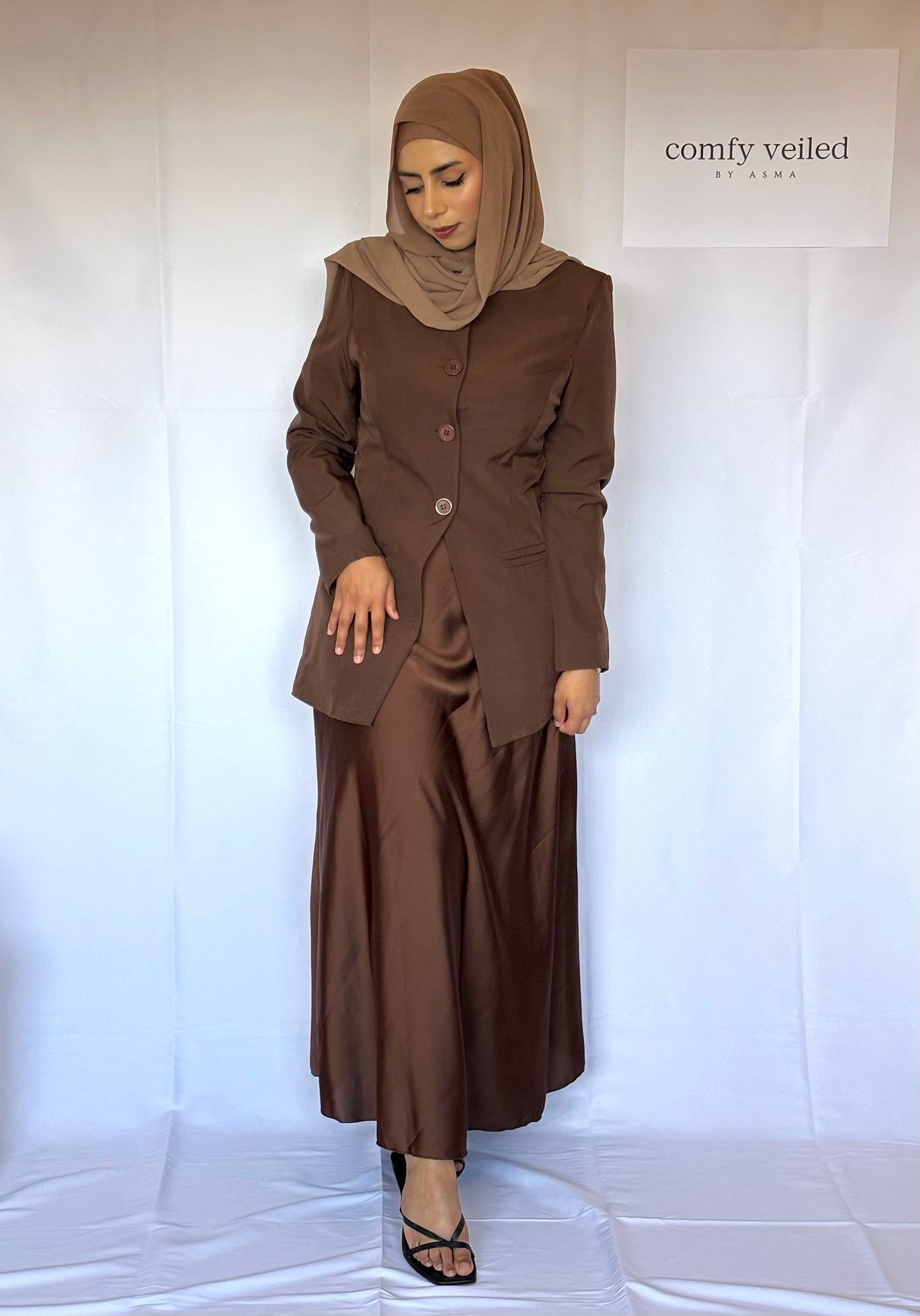 Brown Blazer (Modest fashion)