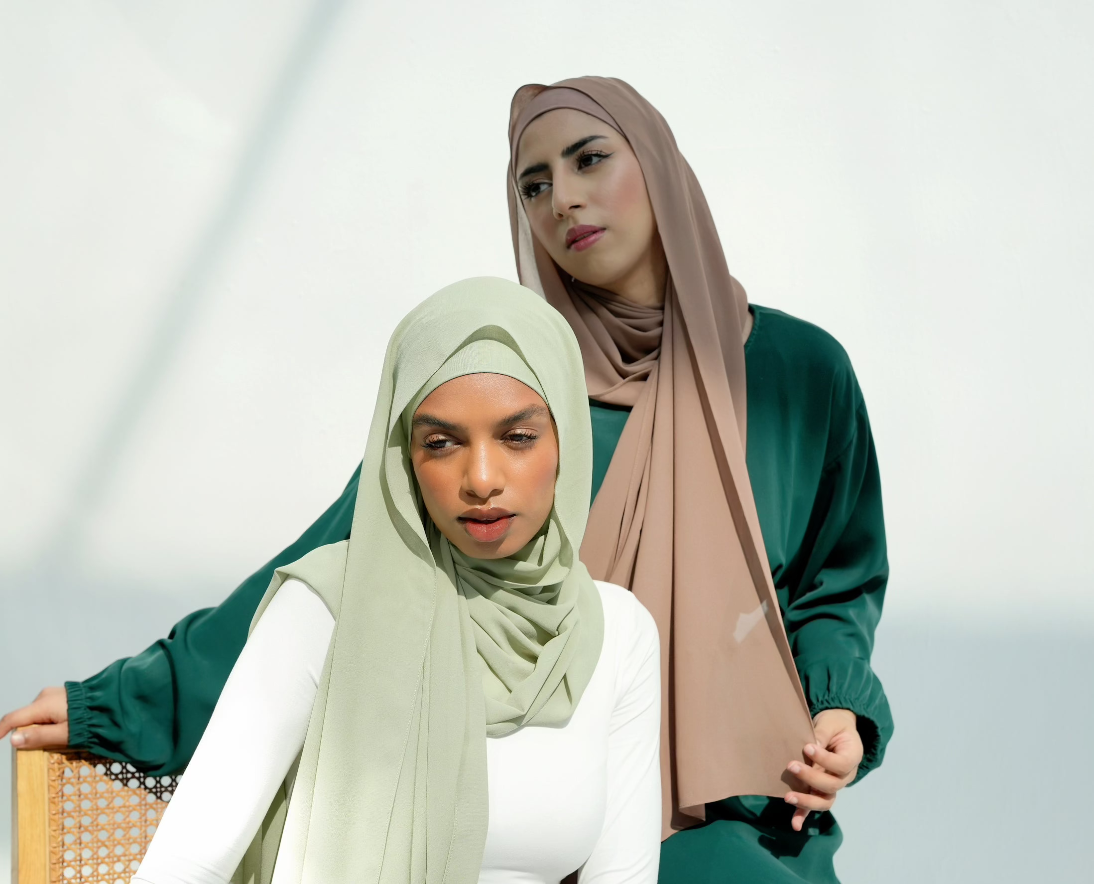 Breathable Matching Chiffon Hijab & Non-slip Undercap Sets
