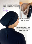 OLIVE GREEN - Matching Hijab & Non-Slip Undercap