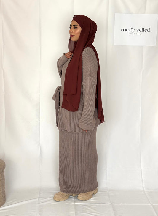 2 piece modest winter outfit Fango