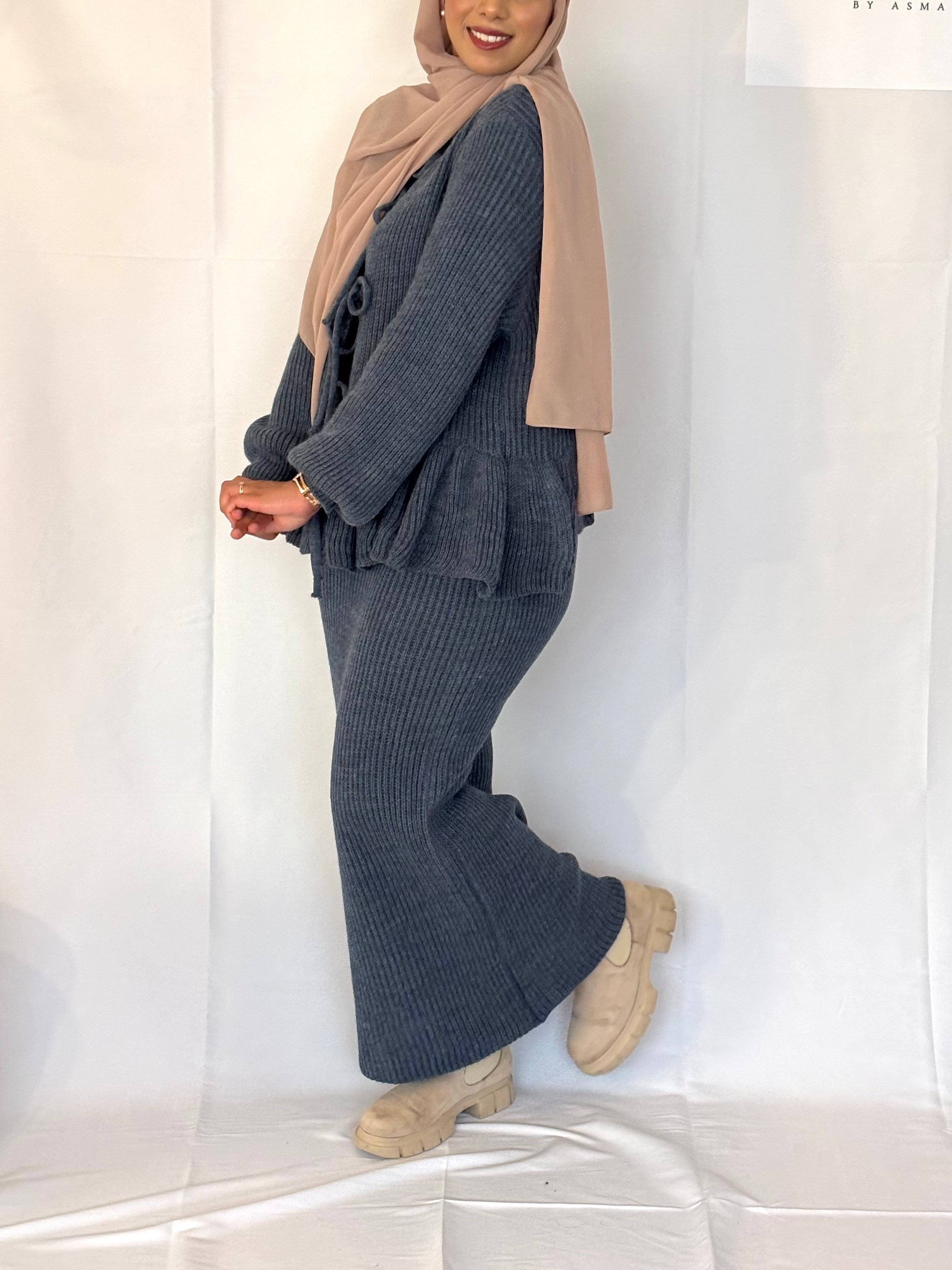 Modest 2 piece winter outfit Dark Blue