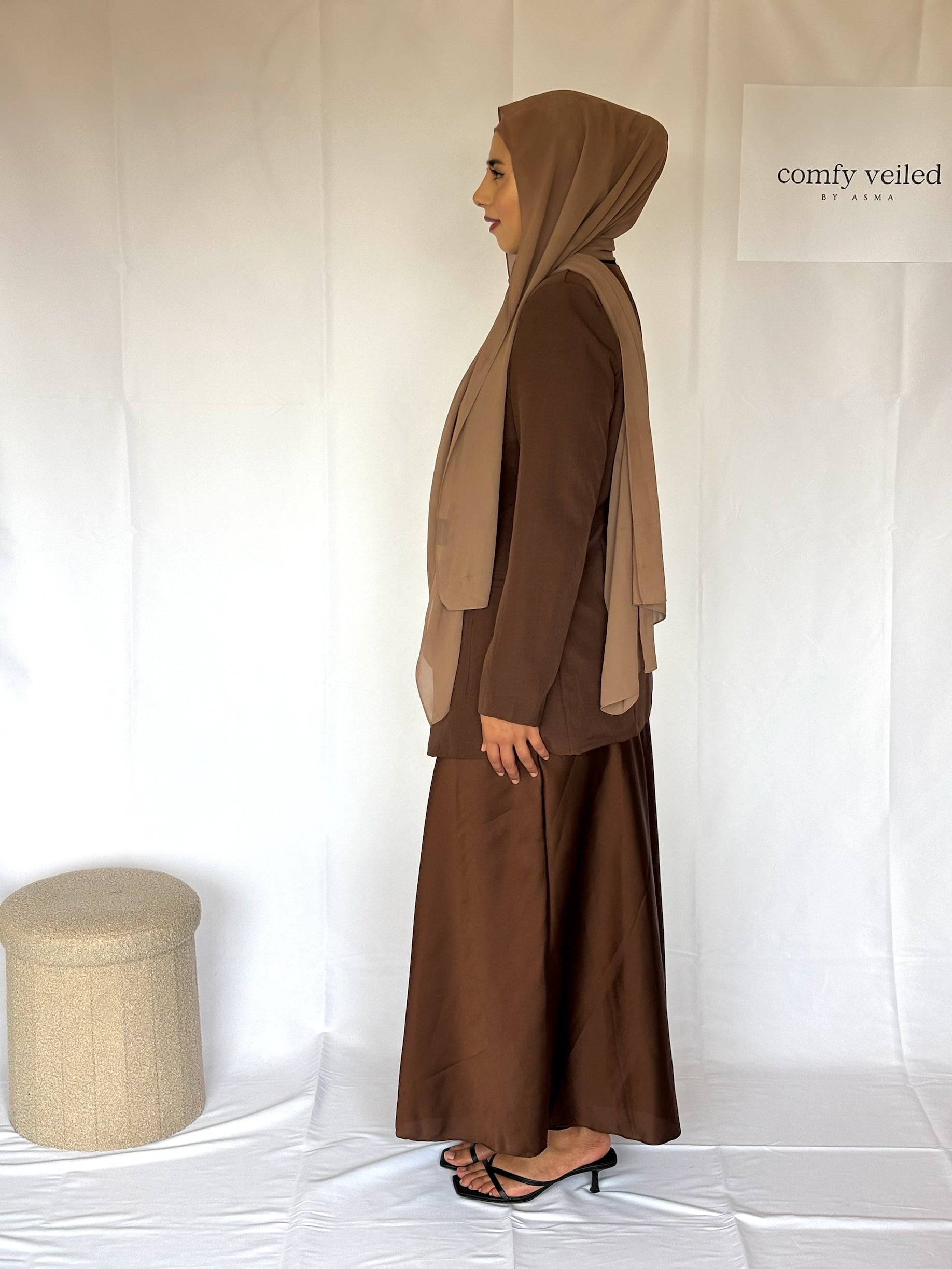 Brown Blazer (Modest fashion) 