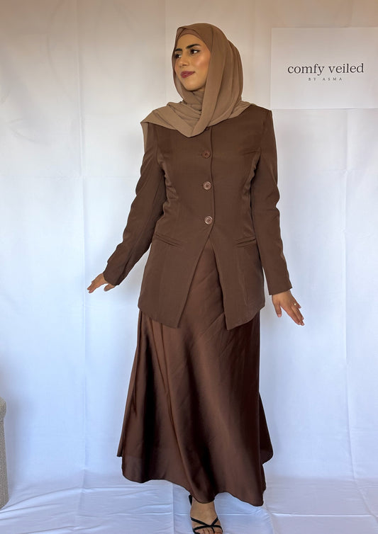 Brown Blazer (Modest fashion) 