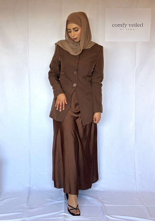 Brown Blazer (Modest fashion) 