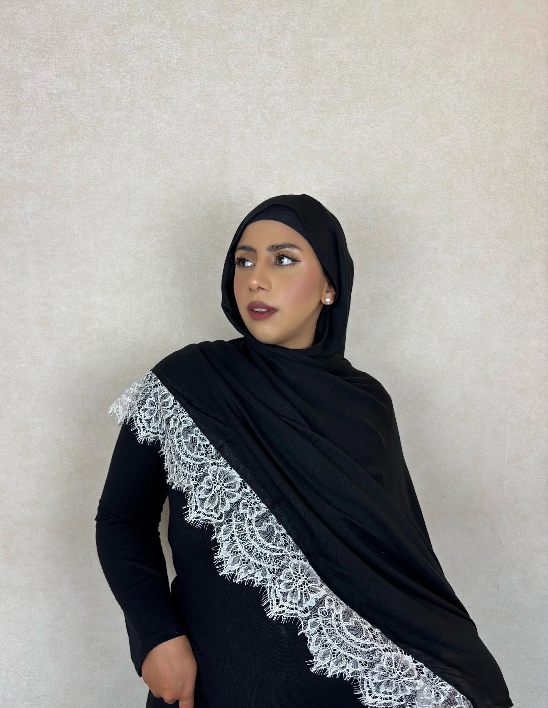 Black Swan - MODAL LACE HIJAB