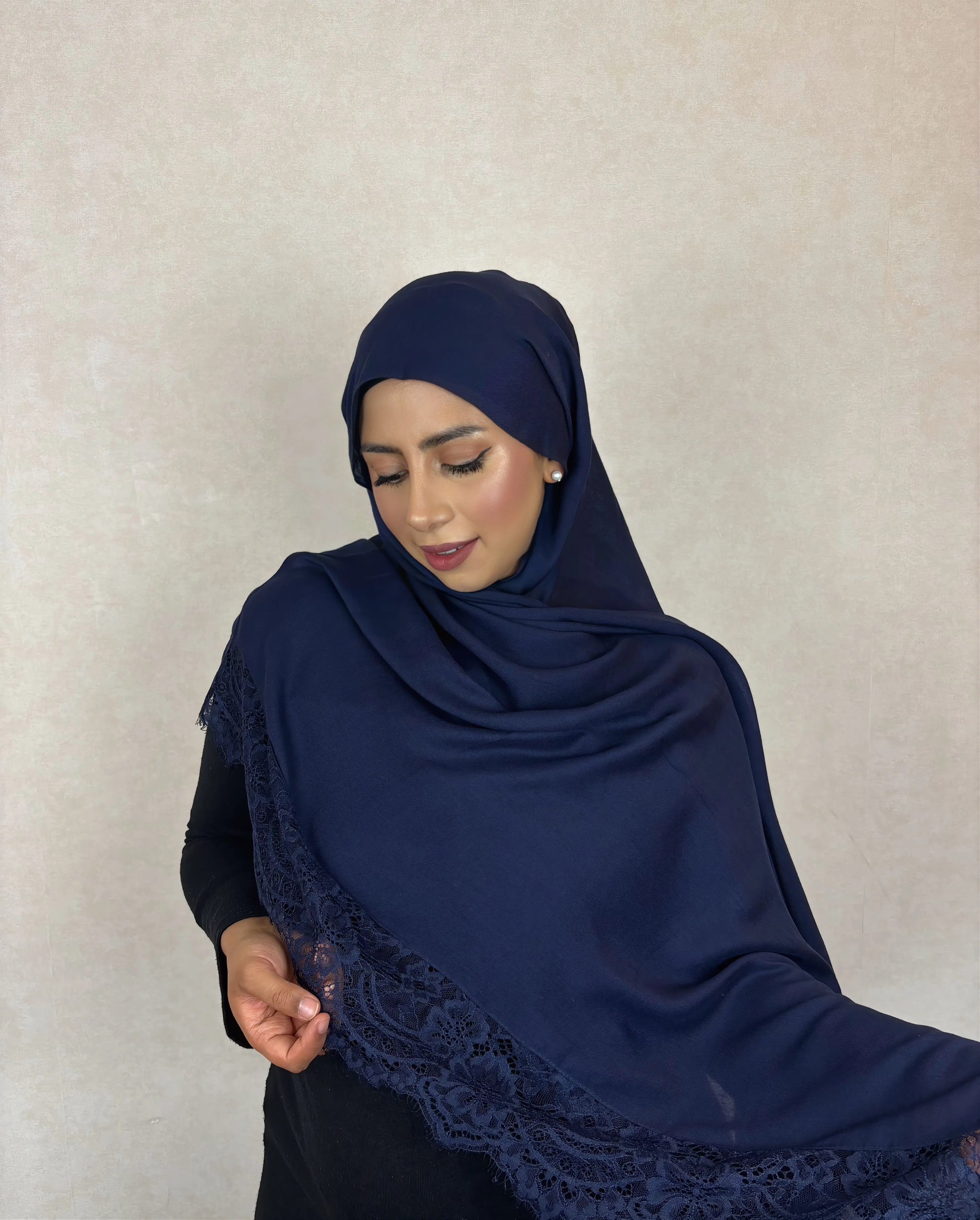 Marineblau - MODAL-SPITZEN-HIJAB