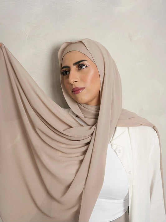 TAHINI - Matching Hijab & Non-Slip Undercap