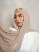 TAHINI - Matching Hijab & Non-Slip Undercap