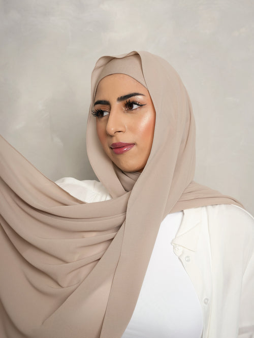 TAHINI - Matching Hijab & Non-Slip Undercap