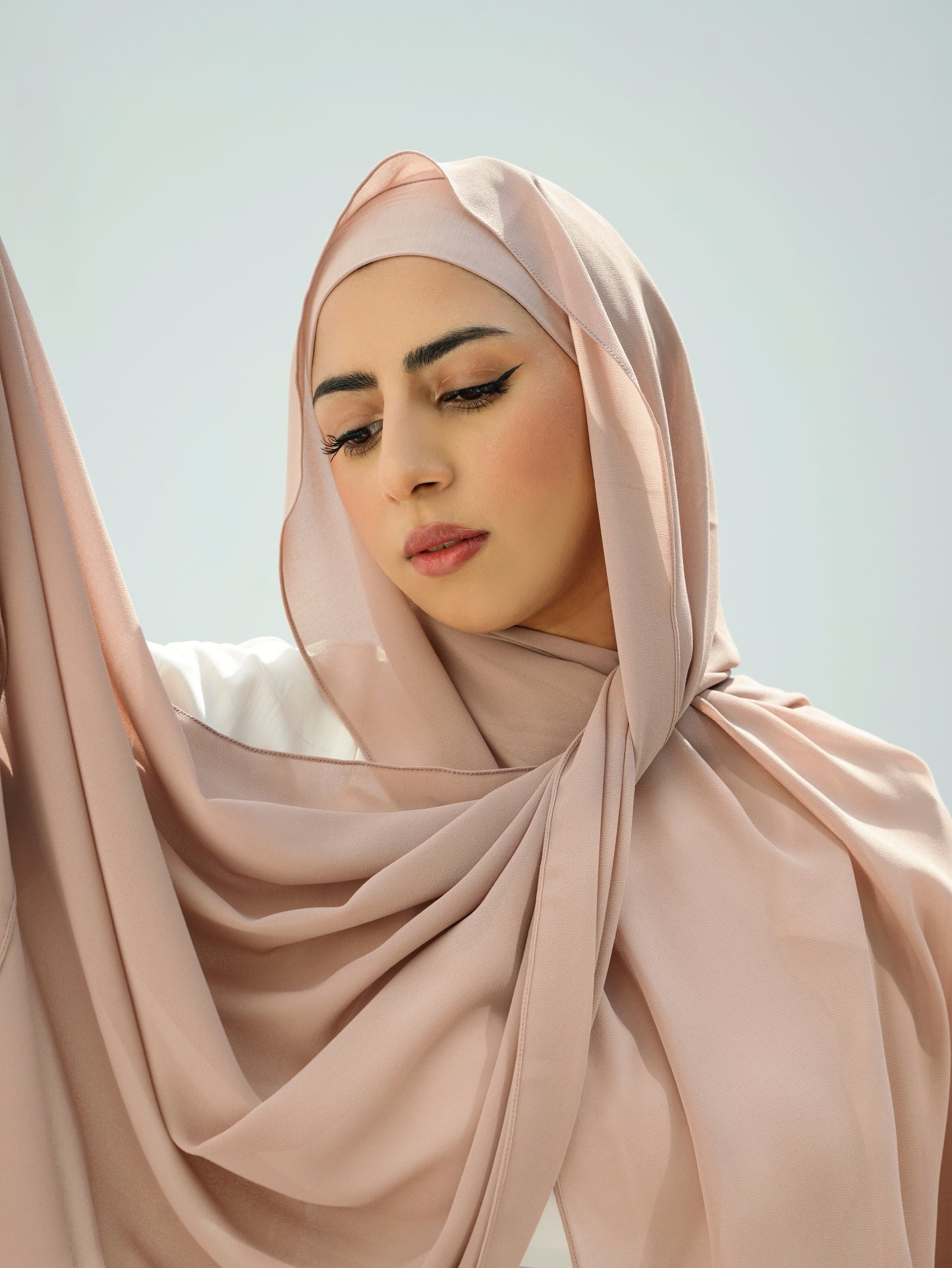 ROSEWATER (Pink Undertone) - Matching Hijab & Non-Slip Undercap