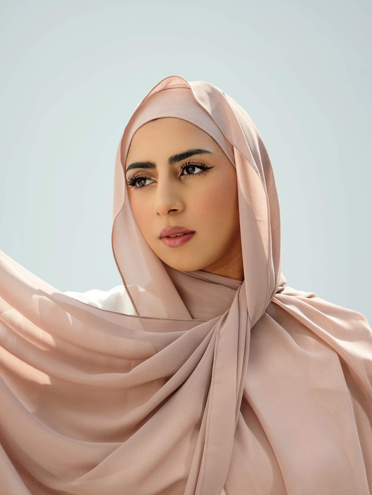 ROSEWATER (Pink Undertone) - Matching Hijab & Non-Slip Undercap