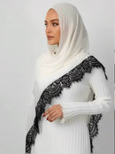 White Swan - MODAL LACE HIJAB