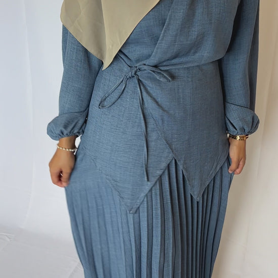 Modest 2-Piece Dress Denim
