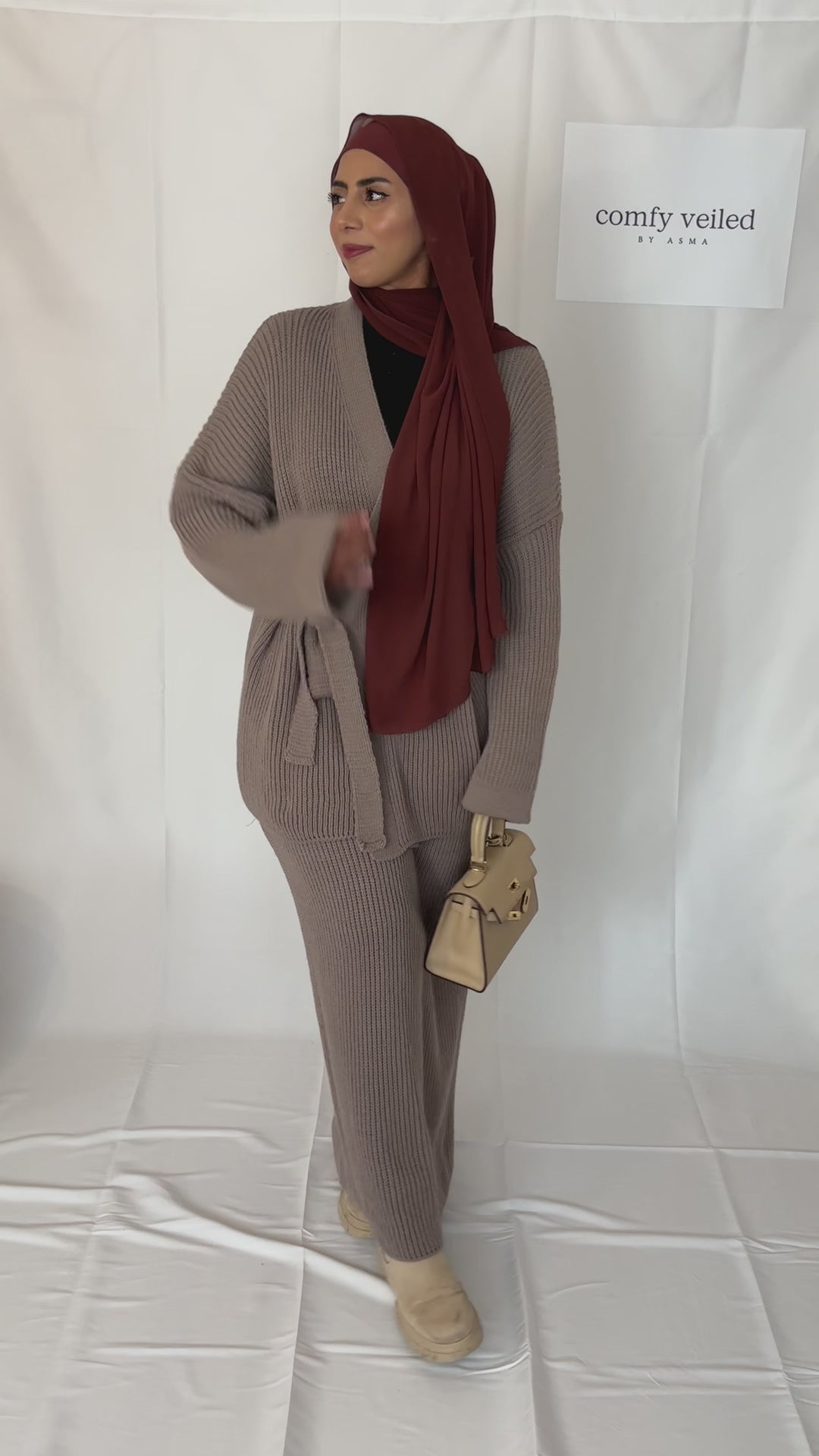 2 piece modest winter outfit Fango