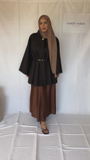Aaliyah Black Cape Jacket